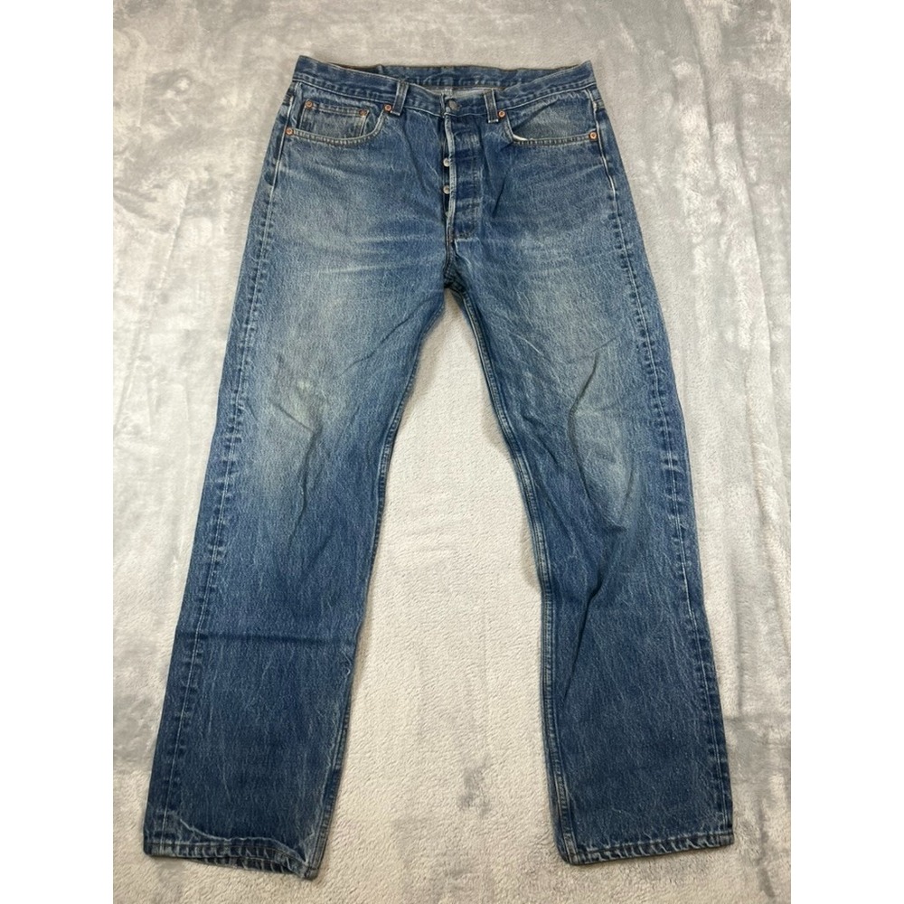 Vintage Men's Levi's 501 Blue Jeans Size 38 X 34 Made In U.S.A 100% Cotton